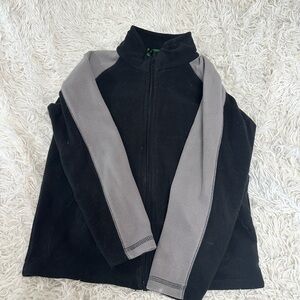 Black and Gray Zip-Up Jacket
